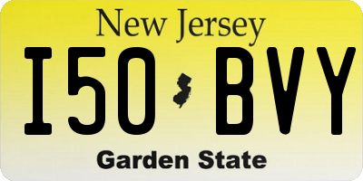 NJ license plate I50BVY
