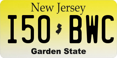 NJ license plate I50BWC