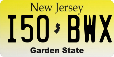 NJ license plate I50BWX