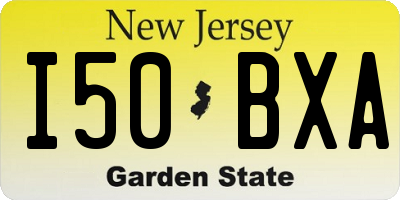 NJ license plate I50BXA