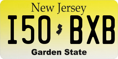 NJ license plate I50BXB
