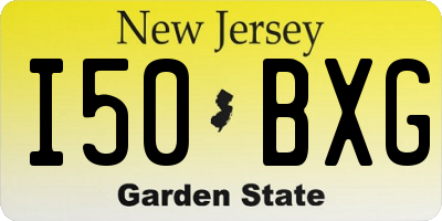 NJ license plate I50BXG