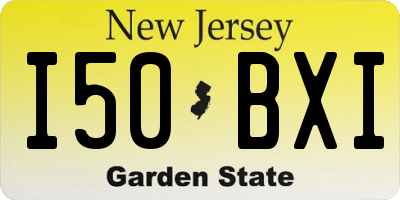 NJ license plate I50BXI
