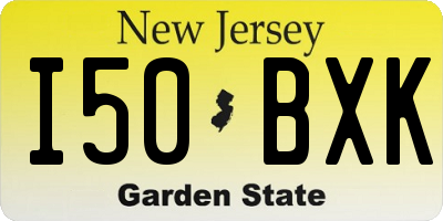 NJ license plate I50BXK