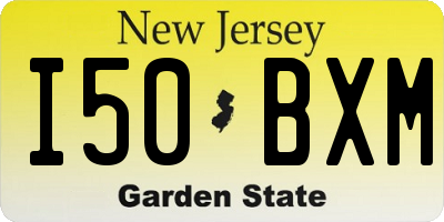 NJ license plate I50BXM