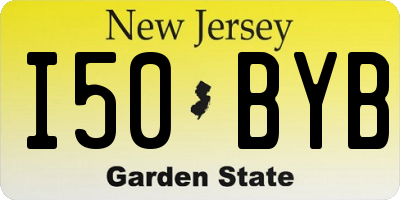 NJ license plate I50BYB