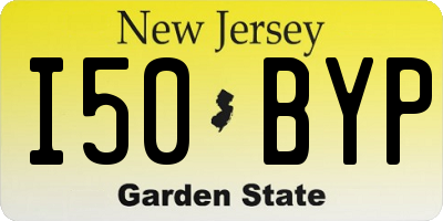 NJ license plate I50BYP