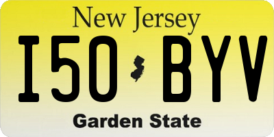 NJ license plate I50BYV