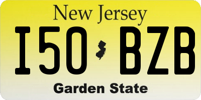 NJ license plate I50BZB