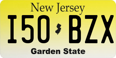 NJ license plate I50BZX