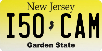 NJ license plate I50CAM