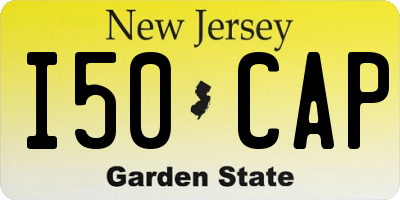 NJ license plate I50CAP