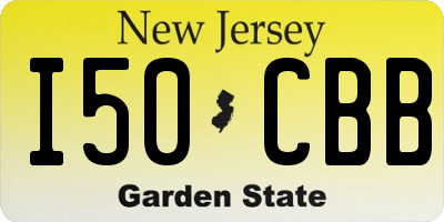 NJ license plate I50CBB