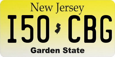 NJ license plate I50CBG