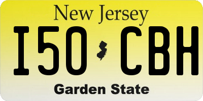 NJ license plate I50CBH