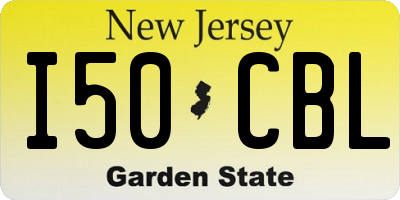NJ license plate I50CBL