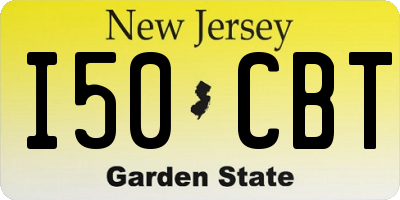 NJ license plate I50CBT