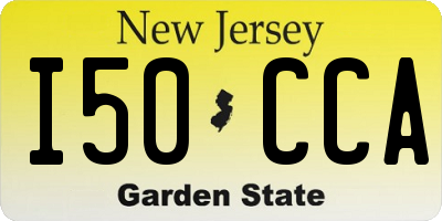 NJ license plate I50CCA