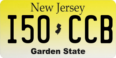 NJ license plate I50CCB