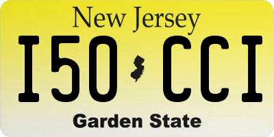 NJ license plate I50CCI