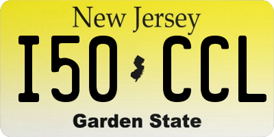 NJ license plate I50CCL