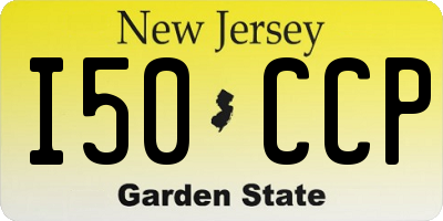NJ license plate I50CCP