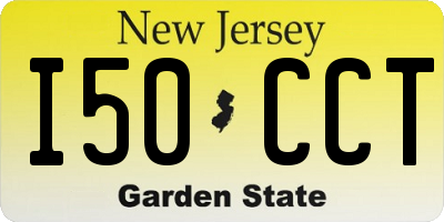 NJ license plate I50CCT