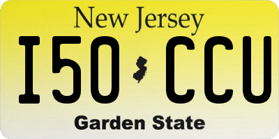 NJ license plate I50CCU