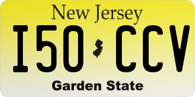NJ license plate I50CCV