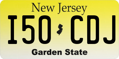NJ license plate I50CDJ