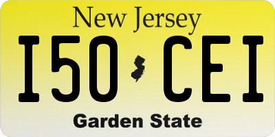 NJ license plate I50CEI