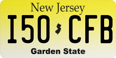 NJ license plate I50CFB