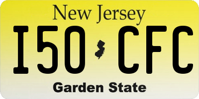 NJ license plate I50CFC