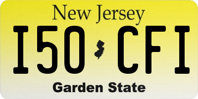 NJ license plate I50CFI
