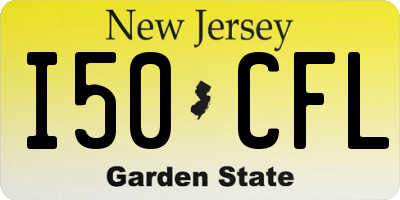 NJ license plate I50CFL