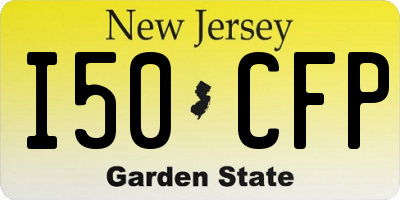 NJ license plate I50CFP