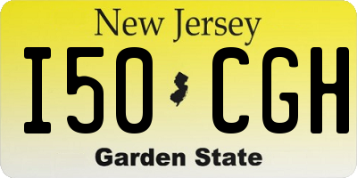 NJ license plate I50CGH