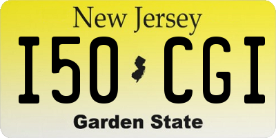 NJ license plate I50CGI