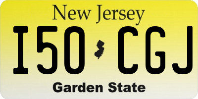 NJ license plate I50CGJ