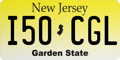 NJ license plate I50CGL