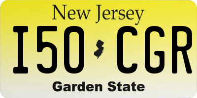 NJ license plate I50CGR