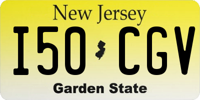 NJ license plate I50CGV