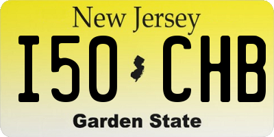 NJ license plate I50CHB