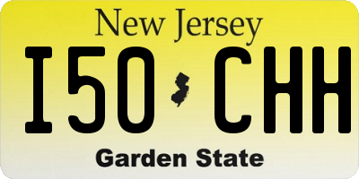 NJ license plate I50CHH