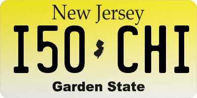 NJ license plate I50CHI