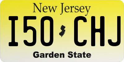 NJ license plate I50CHJ