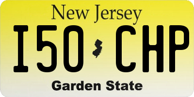 NJ license plate I50CHP