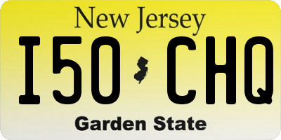 NJ license plate I50CHQ