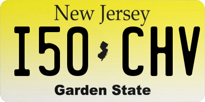 NJ license plate I50CHV