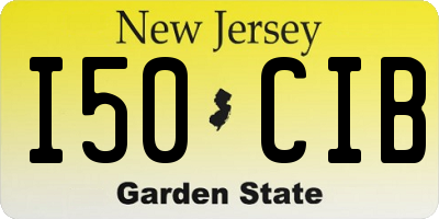 NJ license plate I50CIB